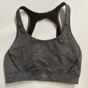 VSX Pullover Sport Bra in Charcoal Gray Size Small